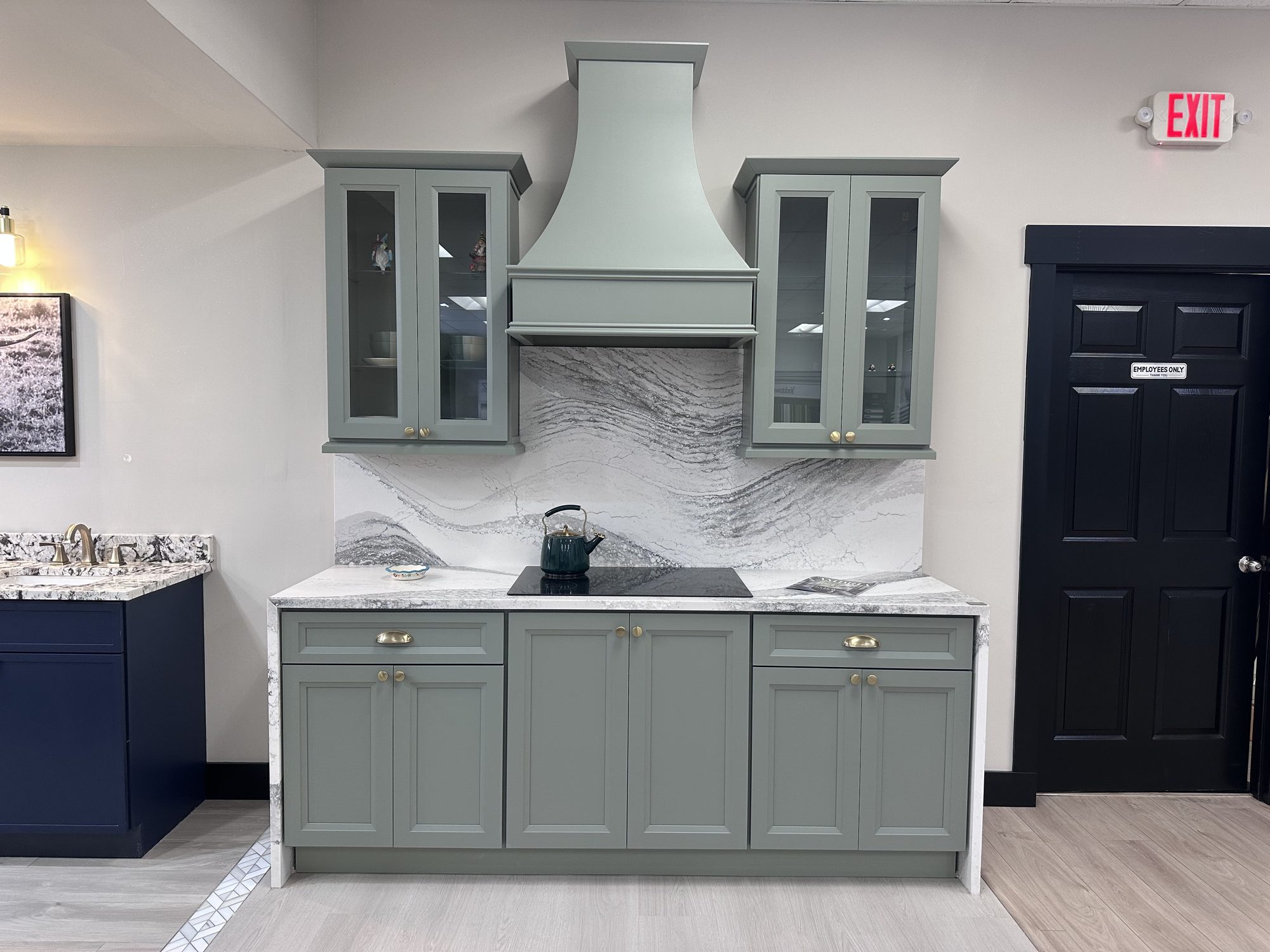 A finished kitchen designed and built by Cabinet and Flooring Outlet in Port Orange