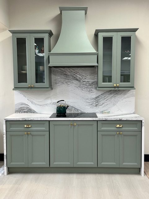 Kitchen cabinetry and countertop display